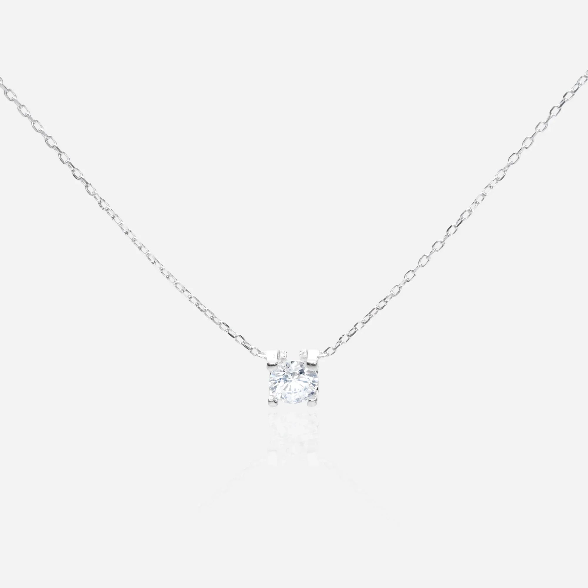 Gold Solitaire Necklace floating lab diamond pendant — solitaire necklace guide 2026