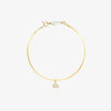 Gold Herringbone Bracelet | Marquise & Triangle Diamond
