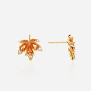Autumnal Maple Stud Earrings