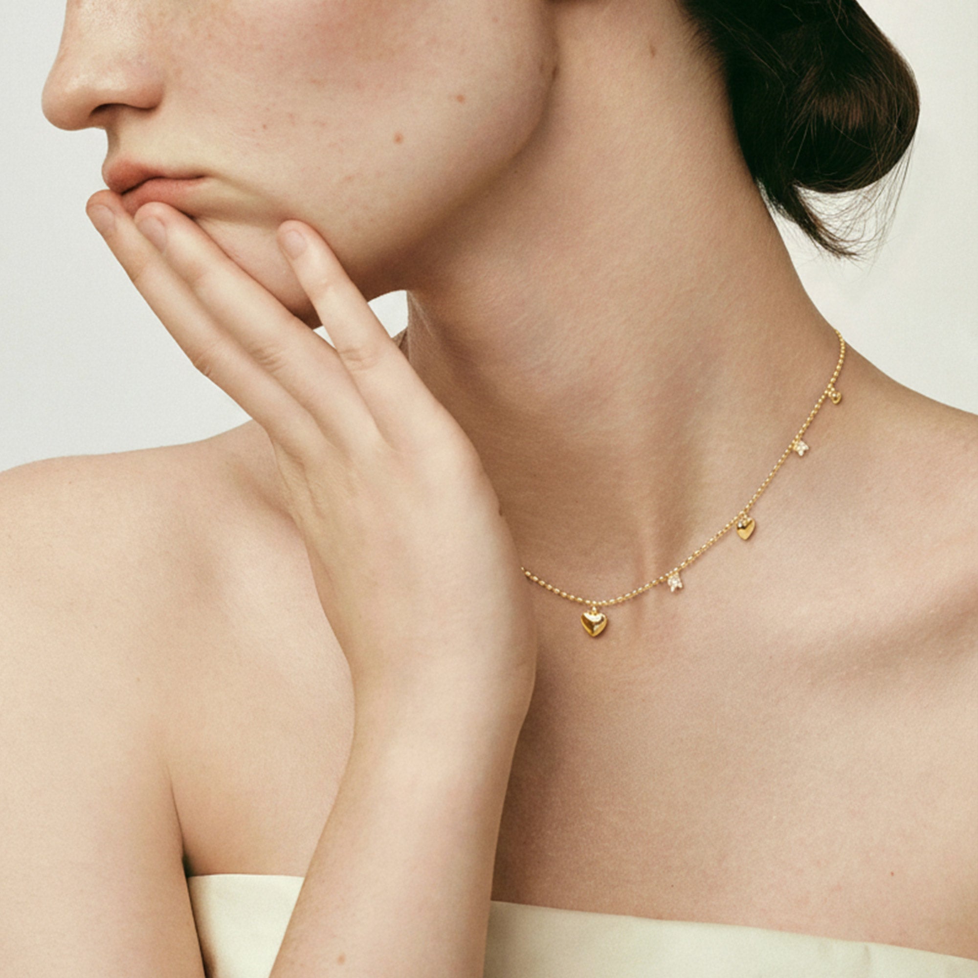 Bijou Heart Charm Necklace