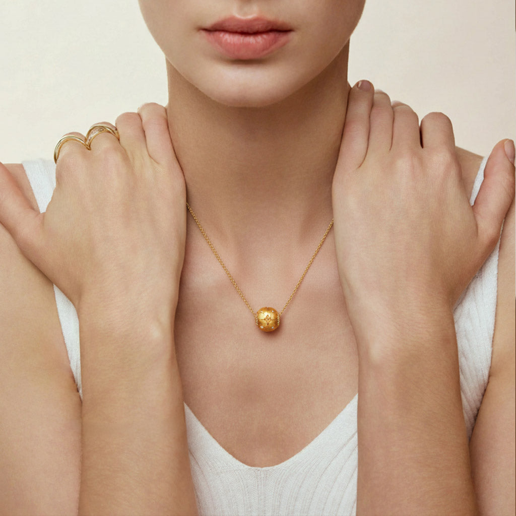 Compass Rose Bead Necklace