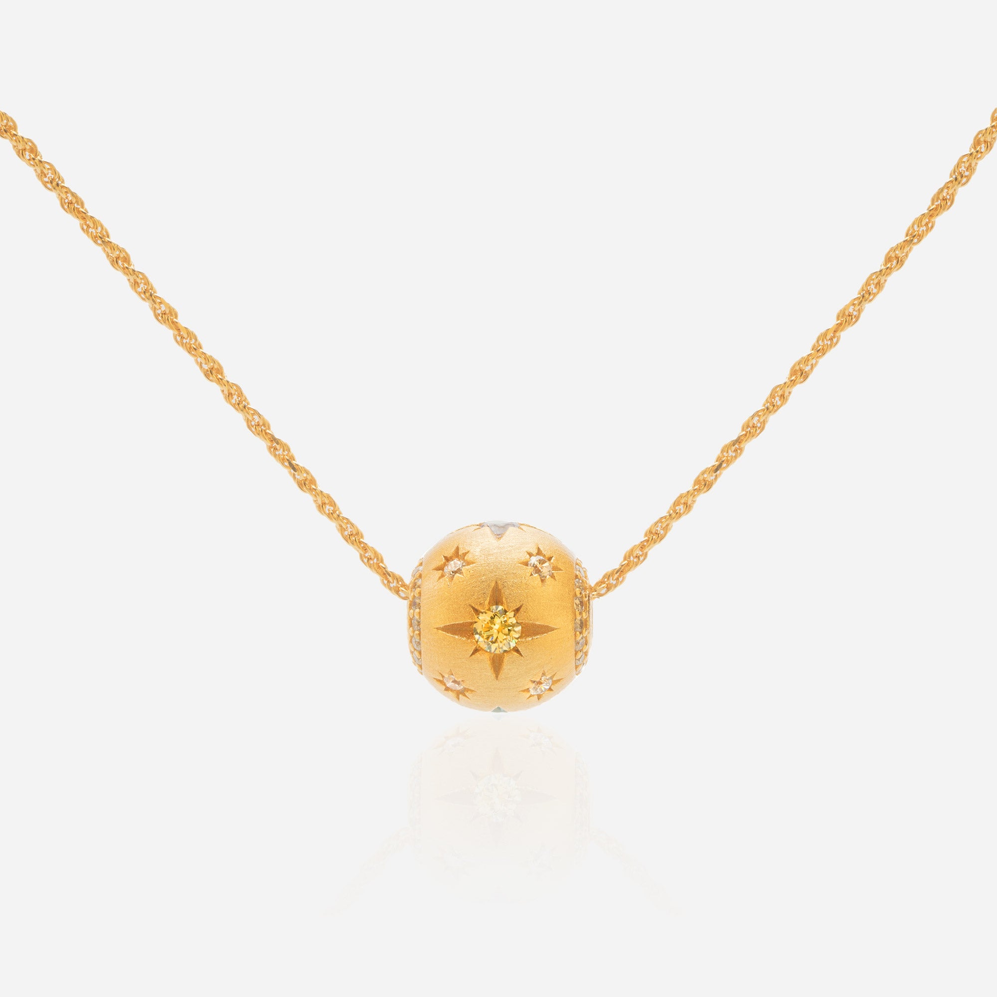 Compass Rose Bead Necklace