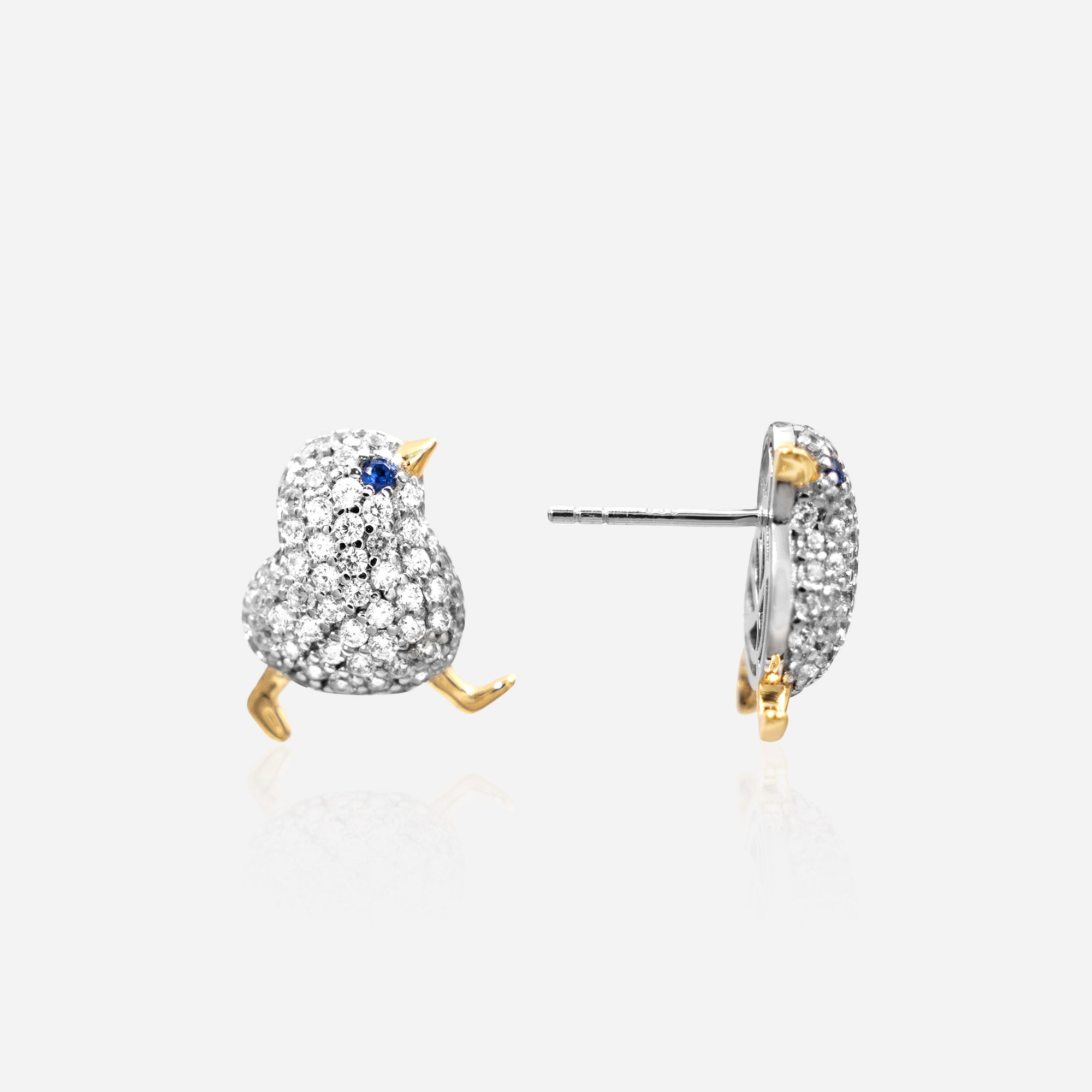 Golden Sparrow Studs