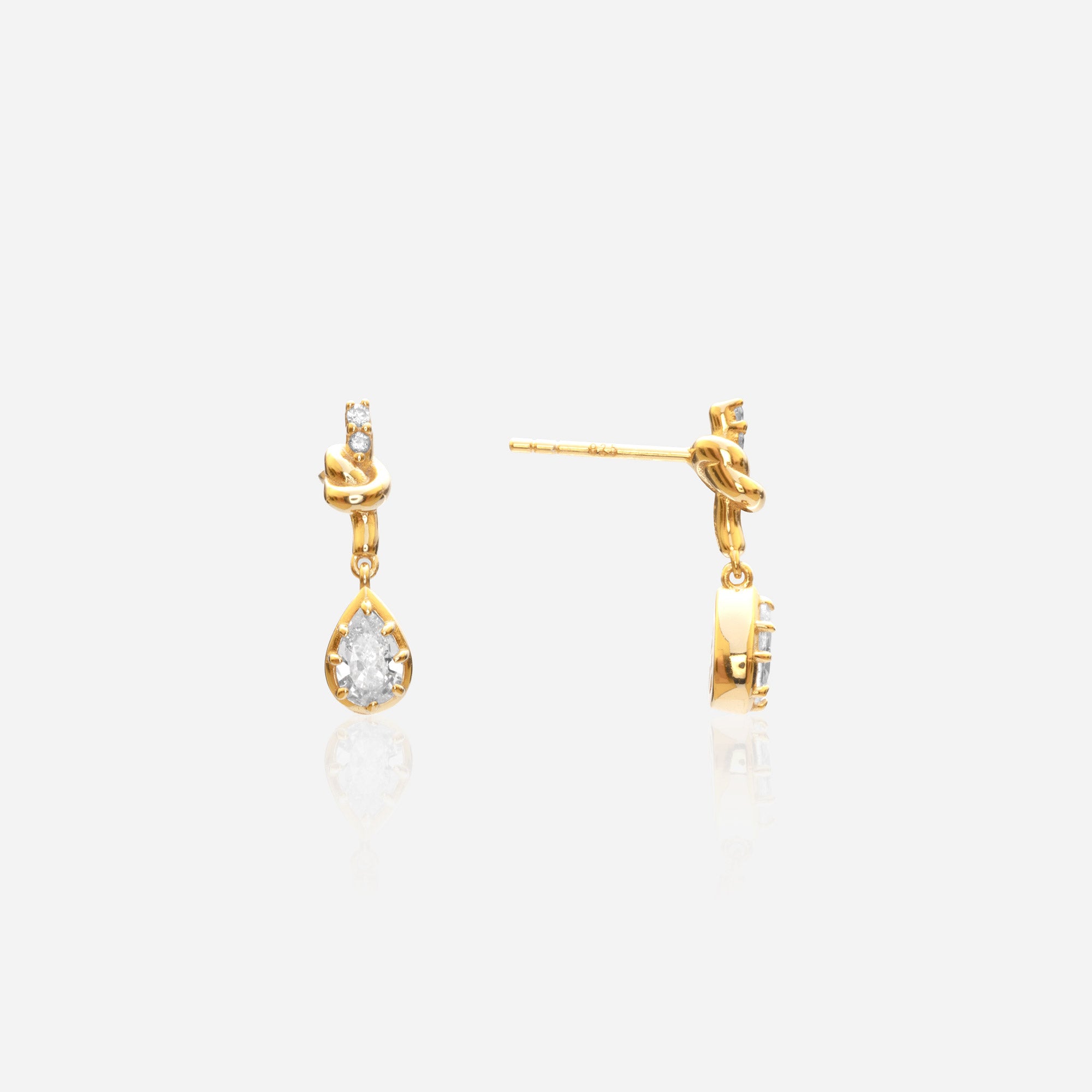 Love Knot Drop Earrings