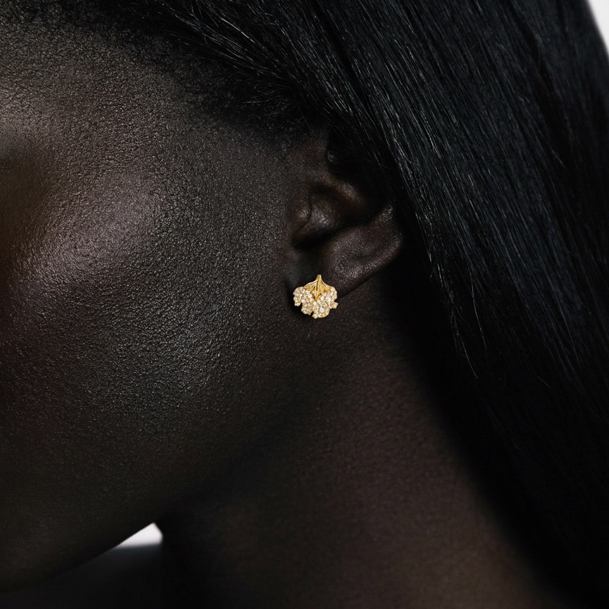 Maidenhair Leaf Studs