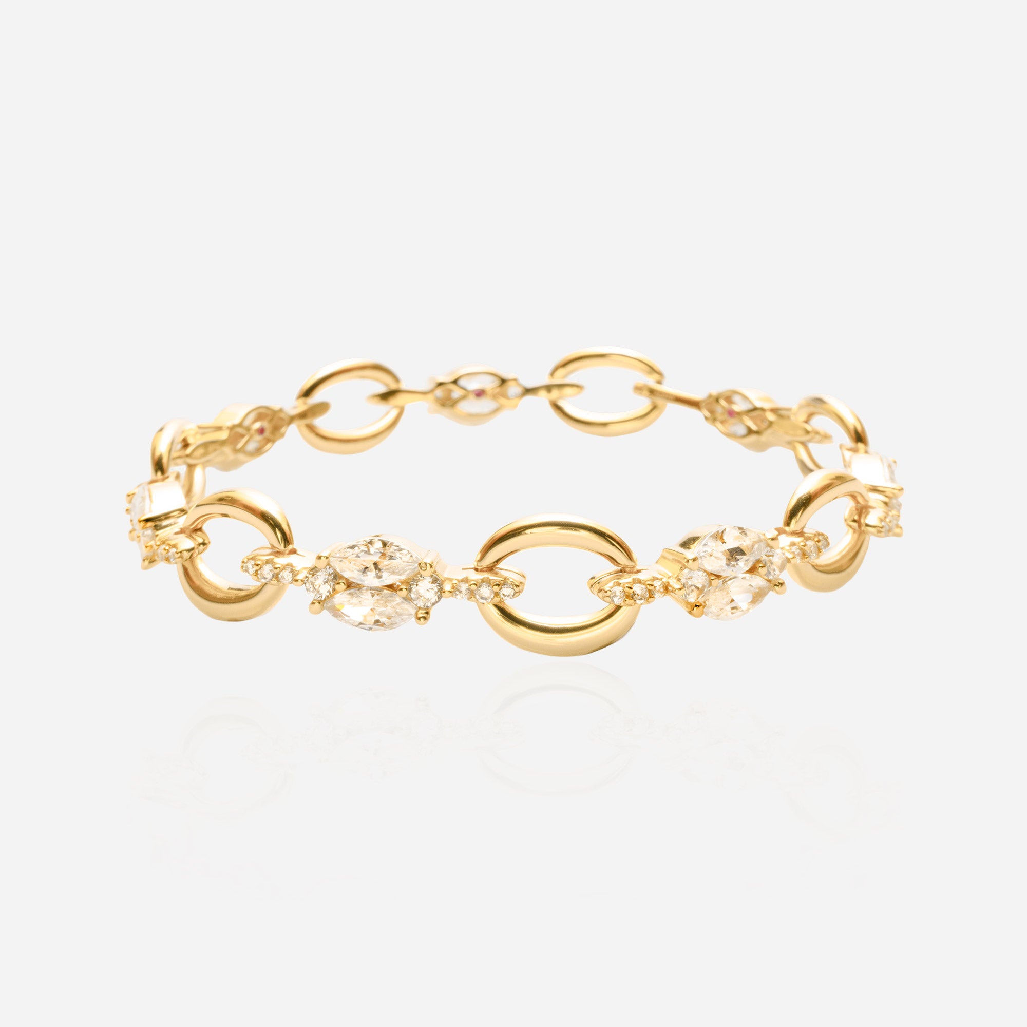 Marquise Garland Link Bracelet