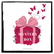 The Oracle Mystery Box jewelry surprise gift box with floral and butterfly illustration demi fine jewelry blind box