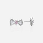 Pink Prism Bow Studs