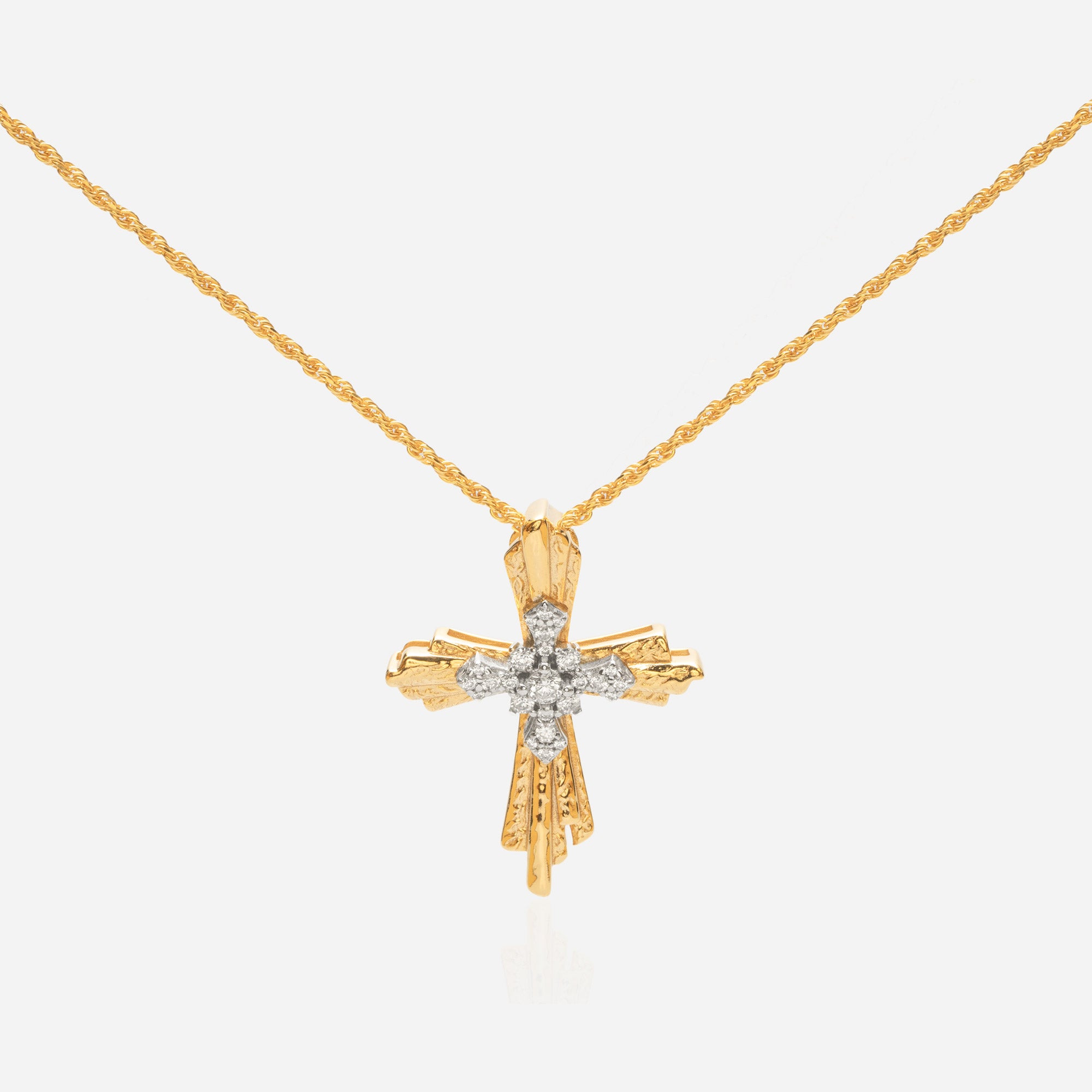 Radiant Cross Necklace