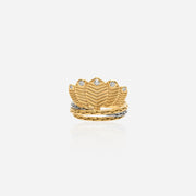 SummitRing_stackedcrownandchainbandringindual-tonesilverbyELARAMUSE.RB1059YAP0143 - Elara Muse - ÉLARAMUSE Jewelry