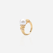 Treasure Knot Pearl Ring